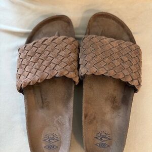 Reef Braided Suede Sandals with Custom Suede lining for added comfort